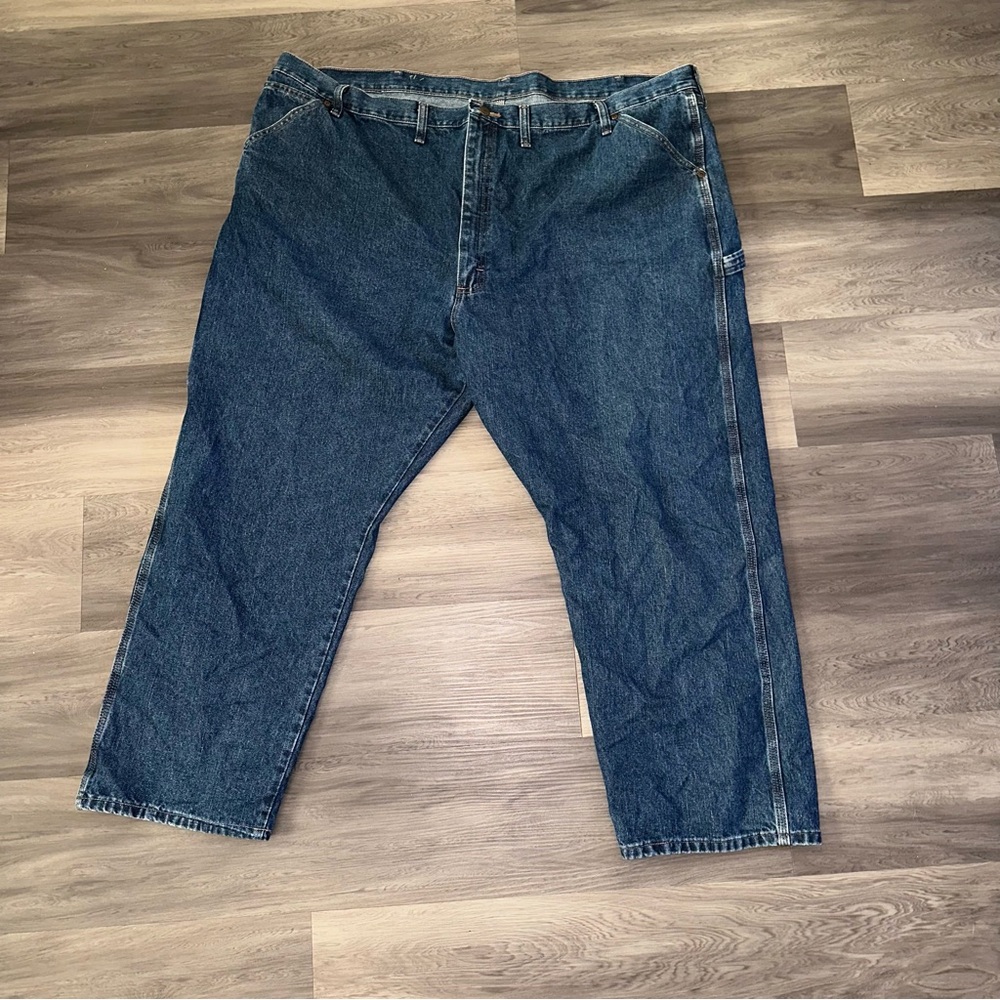 Wrangler Carpenter Jeans Men's Size 50x29 Denim 94KMBDV Work Wear Western